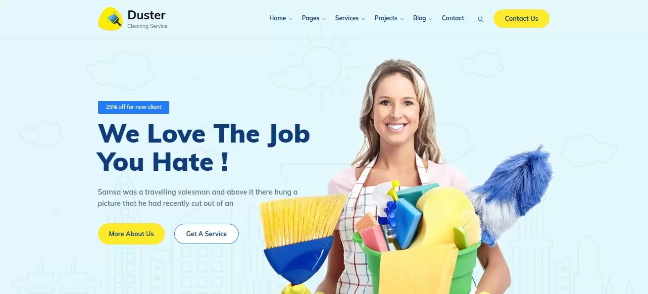 Duster - Cleaning Services Responsive HTML Template